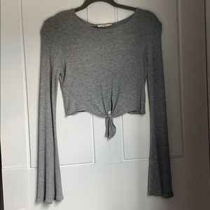 Long sleeve crop top